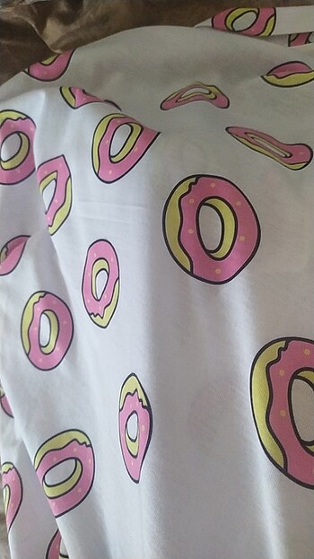 xl Beden Donut desenli gömlek