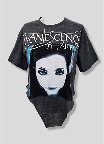 Gotik punk crop tişört 