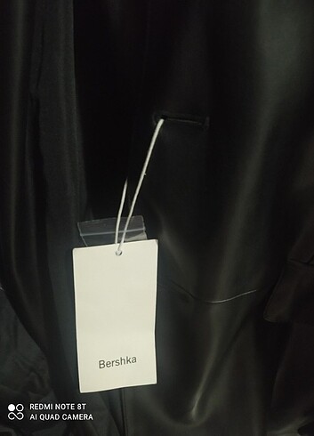 l Beden Bershka deri blazer ceket 