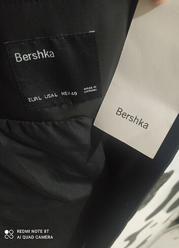 l Beden siyah Renk Bershka deri blazer ceket 