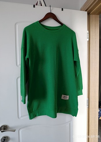 Yeşil Kadın Uzun Kollu Tunik - Görsel 4