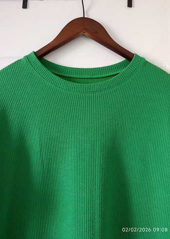 Yeşil Kadın Uzun Kollu Tunik - Görsel 3