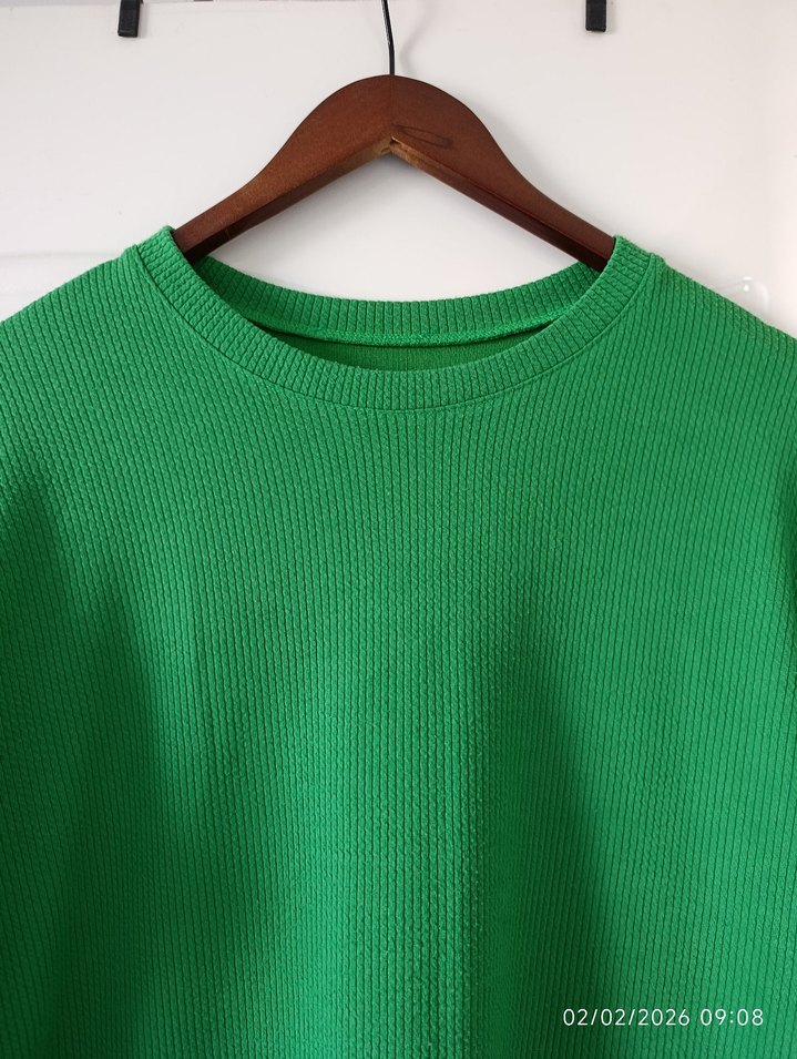 Yeşil Kadın Uzun Kollu Tunik - Görsel 3