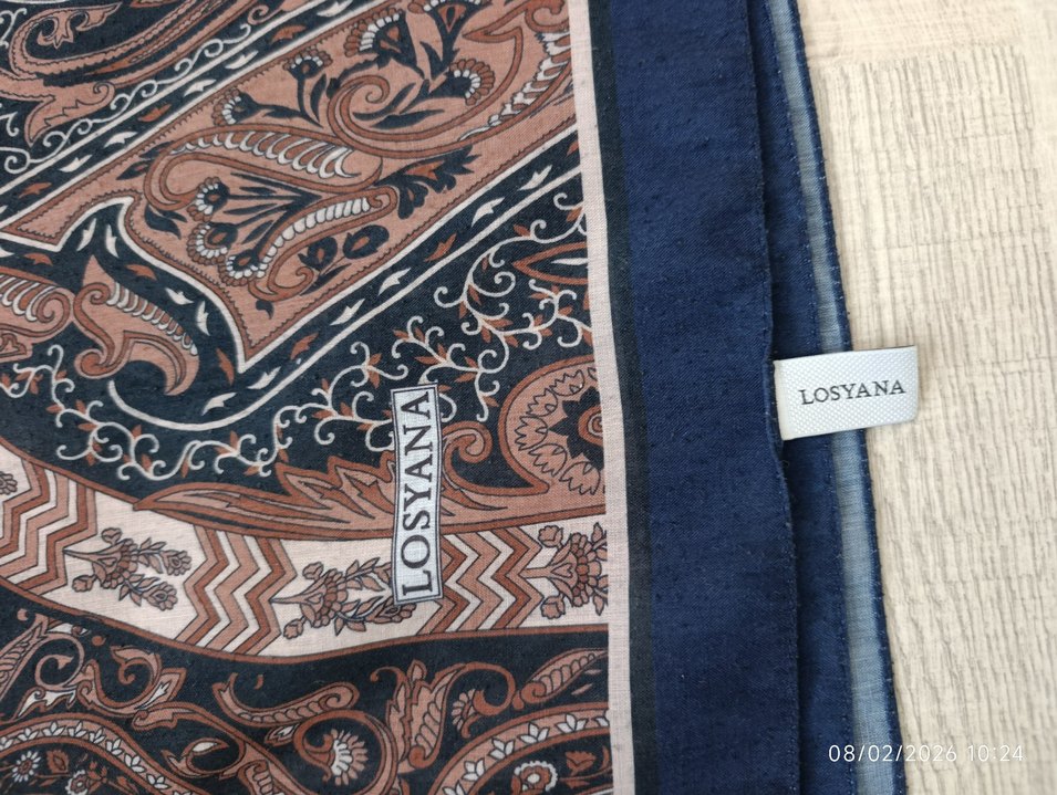 etnik desen pamuklu Kadın Şal - Görsel 3