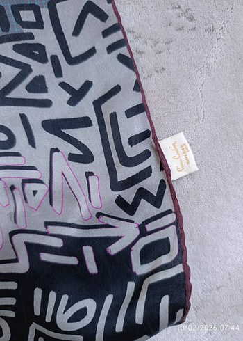 orijinal Pierre Cardin sura İpek eşarp - Görsel 4