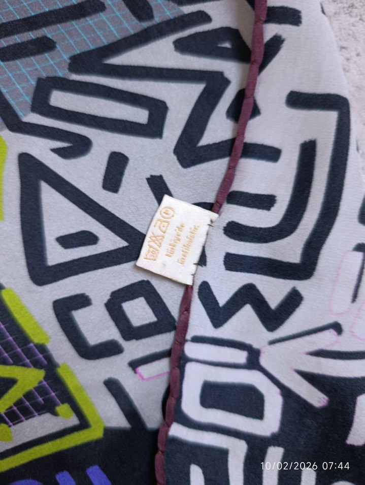 orijinal Pierre Cardin sura İpek eşarp - Görsel 5