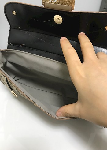 Bej Deri Dior Kadın Omuz Çantası - Görsel 6