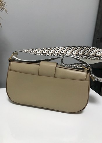 Bej Deri Dior Kadın Omuz Çantası - Görsel 4