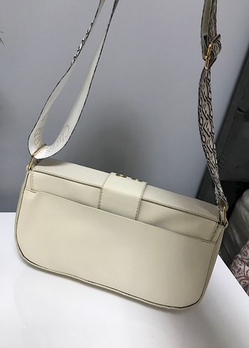 Dior Beyaz Deri Kemerli Yılan Desenli Çanta - Görsel 3