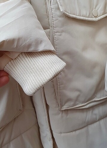 s Beden ten rengi Renk Şişme mont