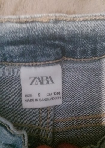 Zara kız çocuk Mavi Normal Boy Denim Jean