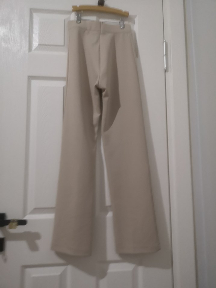 Bej Kadın Esnek Kumaş Pantolon - Görsel 4