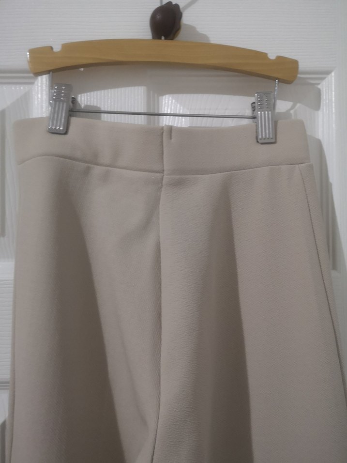 Bej Kadın Esnek Kumaş Pantolon - Görsel 5