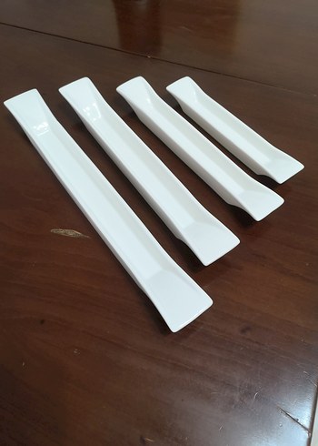 Beyaz Seramik Uzun Sunum Tabakları - Görsel 3