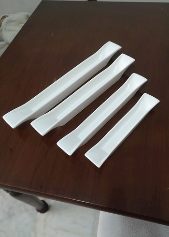 Beyaz Seramik Uzun Sunum Tabakları - Görsel 4