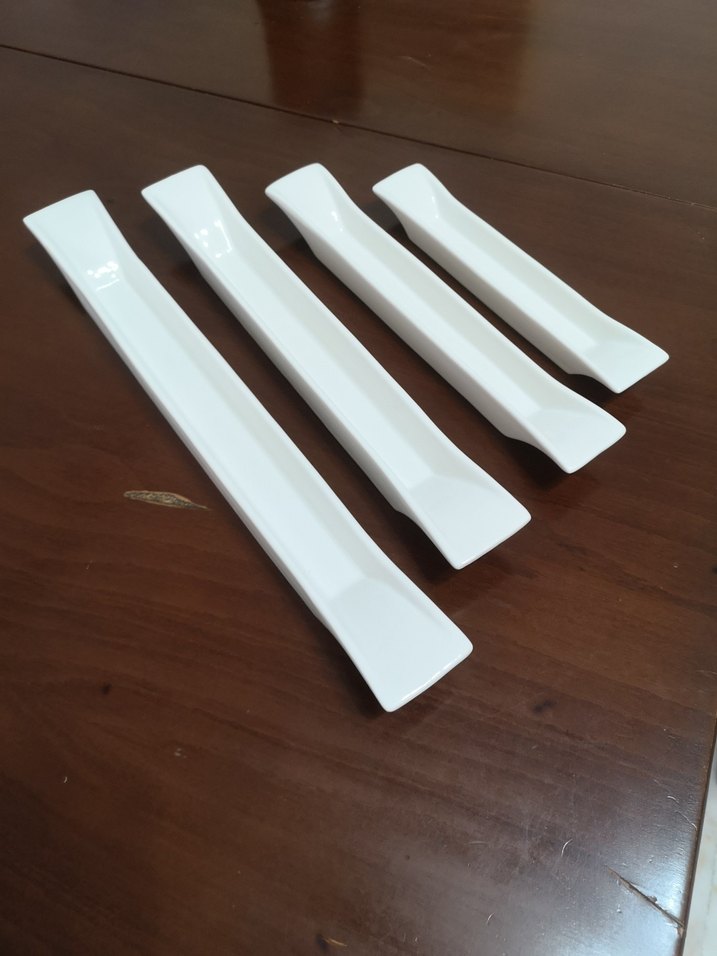 Beyaz Seramik Uzun Sunum Tabakları - Görsel 3