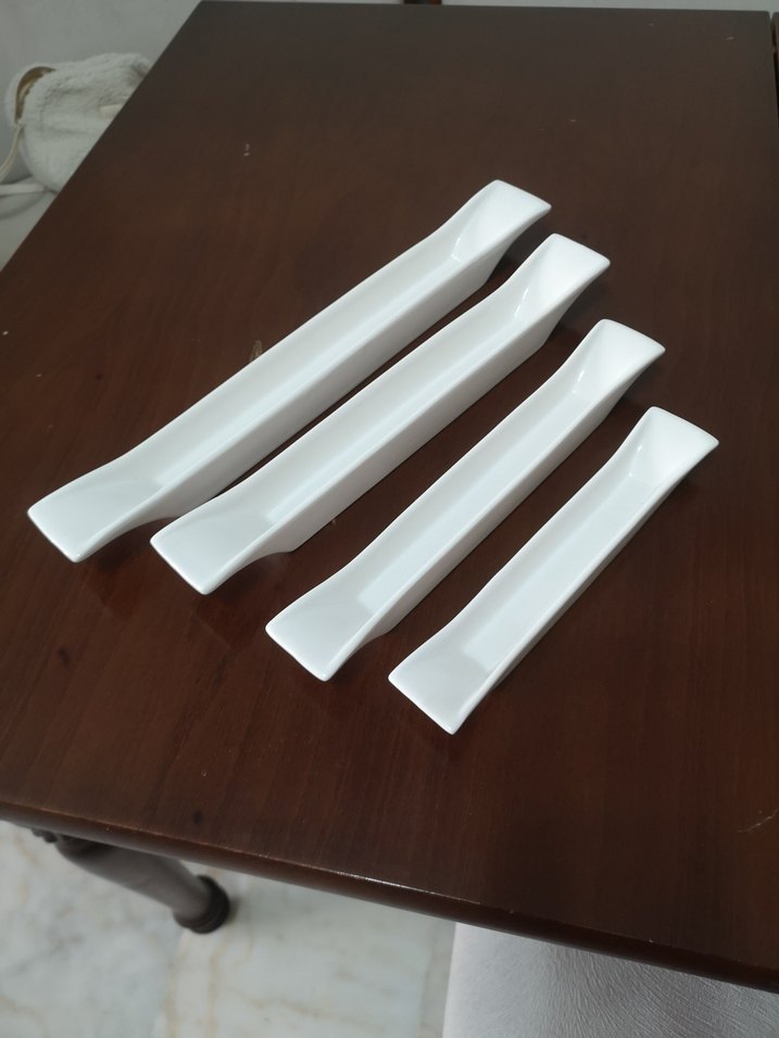 Beyaz Seramik Uzun Sunum Tabakları - Görsel 4