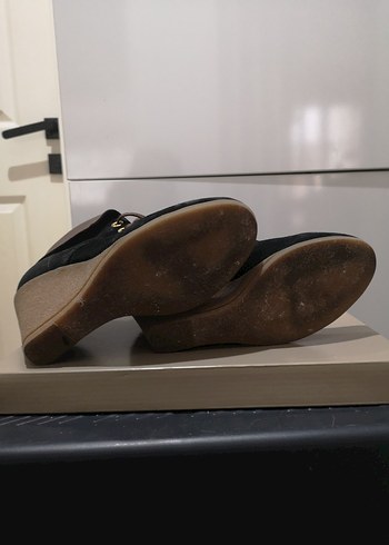 Siyah Süet Dolgu Topuklu Kadın Bot - Görsel 5