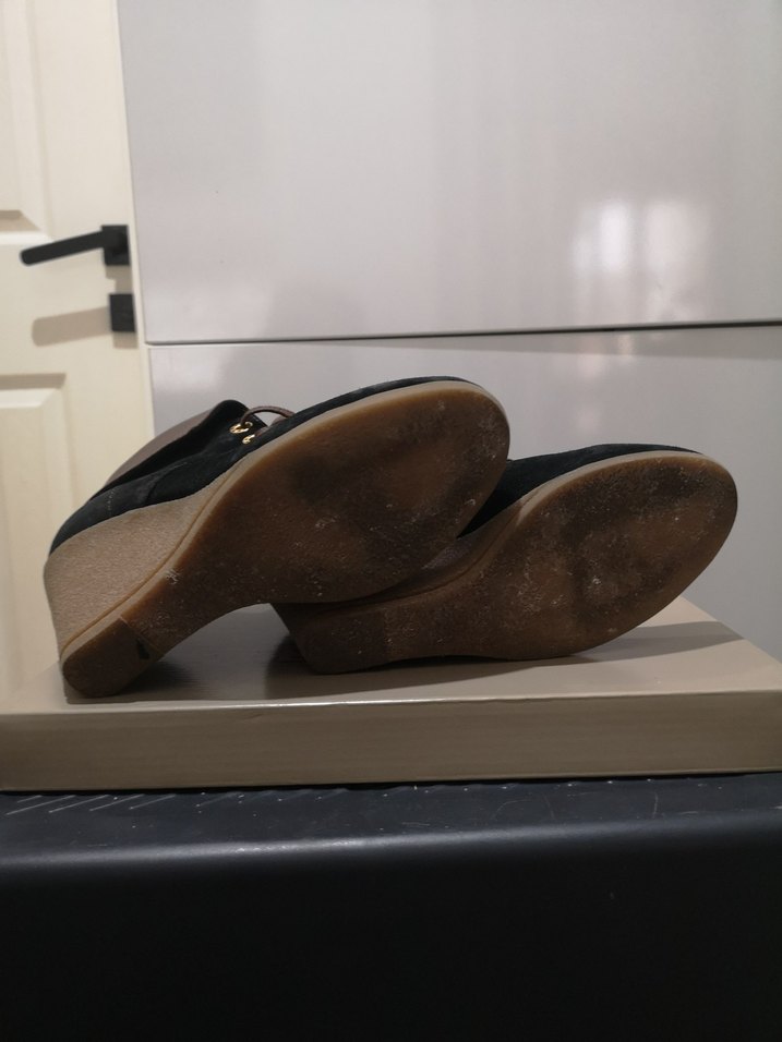 Siyah Süet Dolgu Topuklu Kadın Bot - Görsel 5