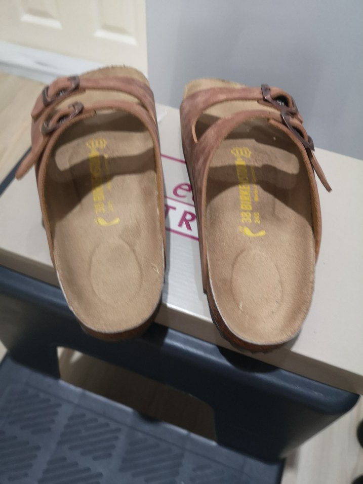 Kahverengi Süet Kadın Terlik - Görsel 3