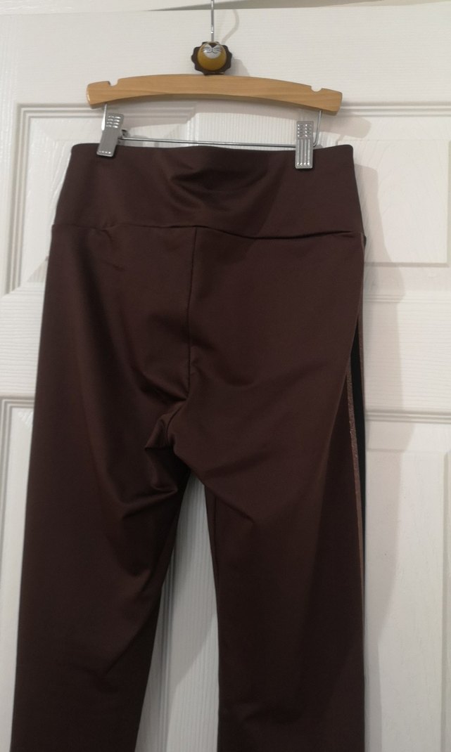 Kahverengi Kadın Tayt - Görsel 4