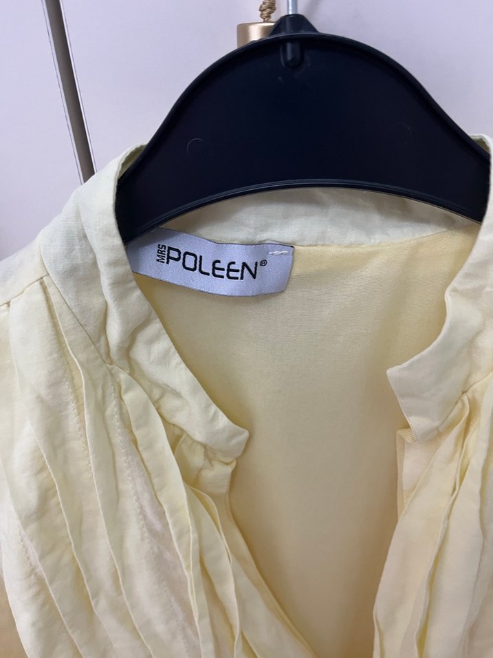 Sarı Uzun Kollu elbise - Görsel 3