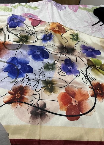 Parlak Çok Renkli Kadın Fular - Görsel 9