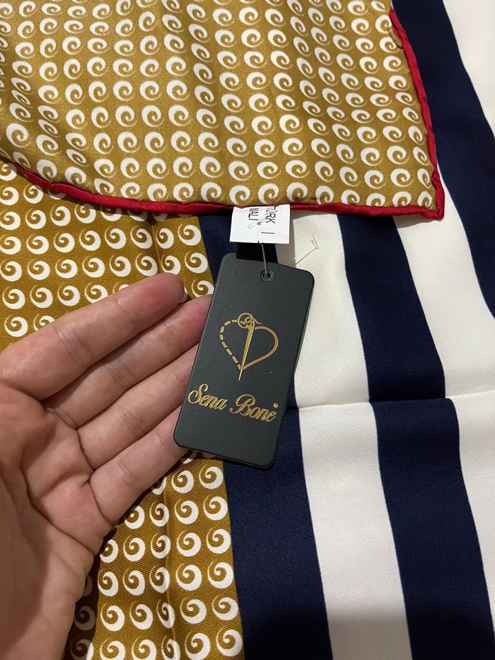 Parlak Çok Renkli Kadın Fular - Görsel 2