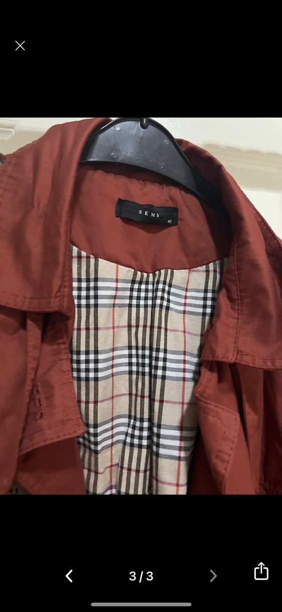 Taba  Uzun Kadın Trençkot - Görsel 3