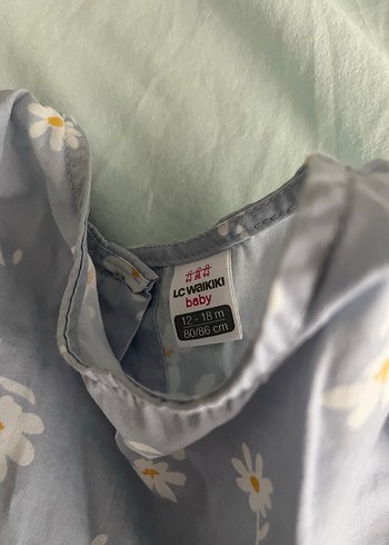 LC Waikiki Gri Nakışlı Kolsuz Kız Elbisesi