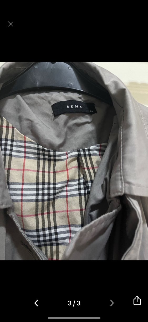 Gri Uzun Keten Kadın Trençkot - Görsel 3