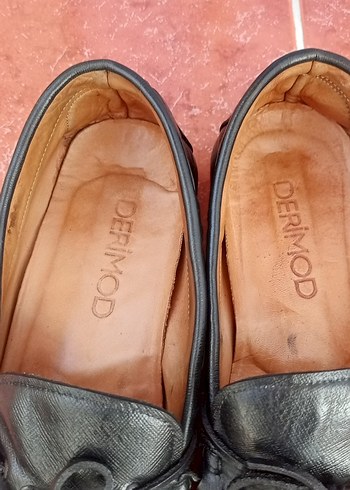 DERIMOD Siyah Deri Tokalı Erkek Loafer 43 numara - Görsel 3