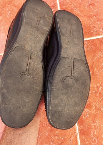 DERIMOD Siyah Deri Tokalı Erkek Loafer 43 numara - Görsel 5