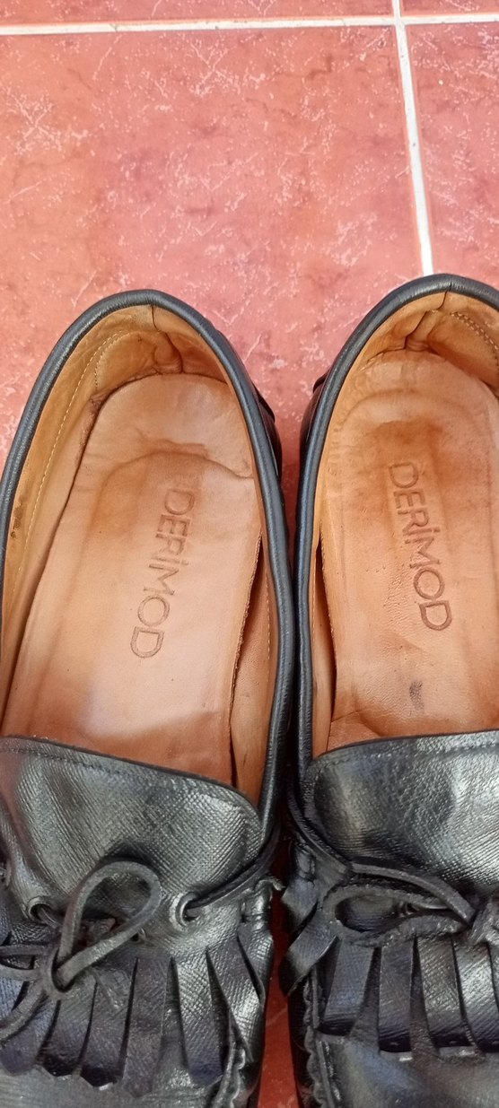 DERIMOD Siyah Deri Tokalı Erkek Loafer 43 numara - Görsel 3