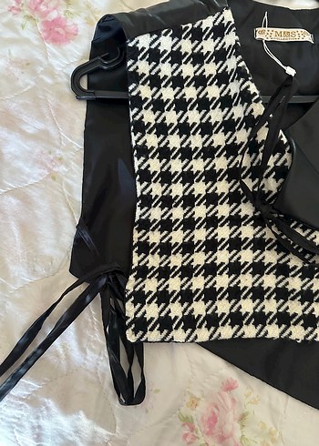 Kadın Siyah Mini Kemerli #Yelek - Görsel 3