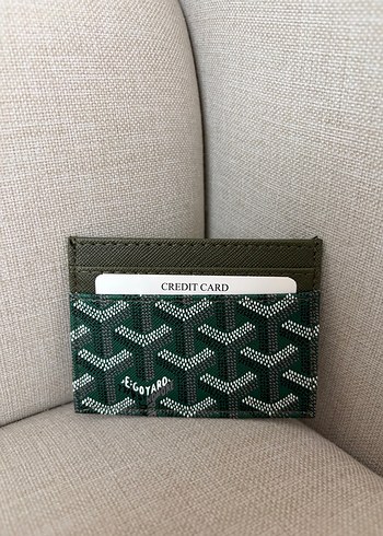 Goyard Desenli Yeşil Kartlık - Görsel 3