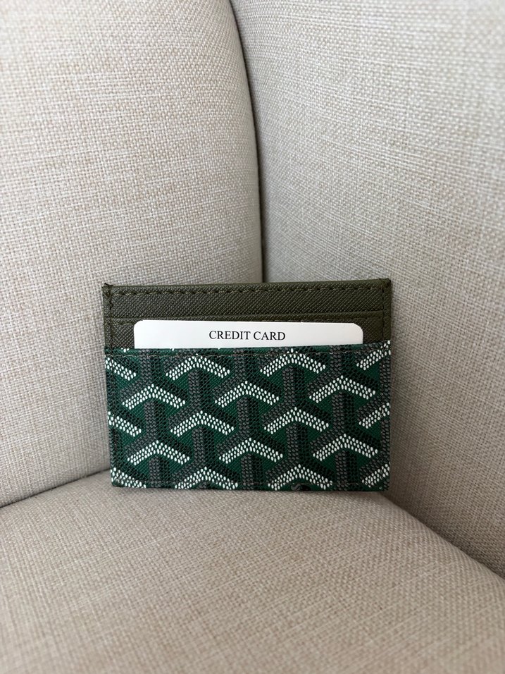 Goyard Desenli Yeşil Kartlık - Görsel 4