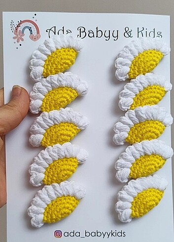 Taraklı papatya toka