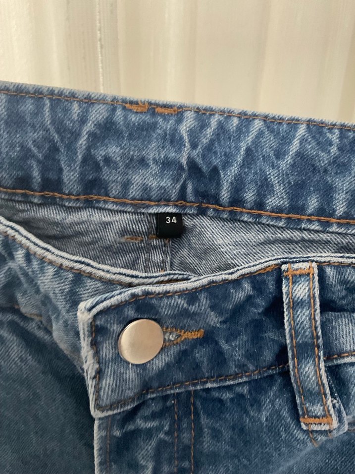 Bol denim pantolon - Görsel 3