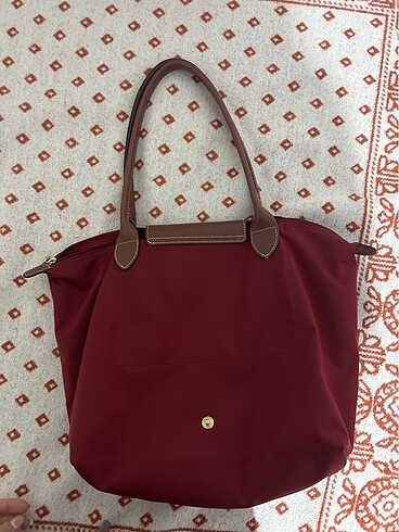  Beden Longchamp orjinal bordo çanta