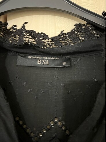 BSL FASHION Siyah dantelli elbise