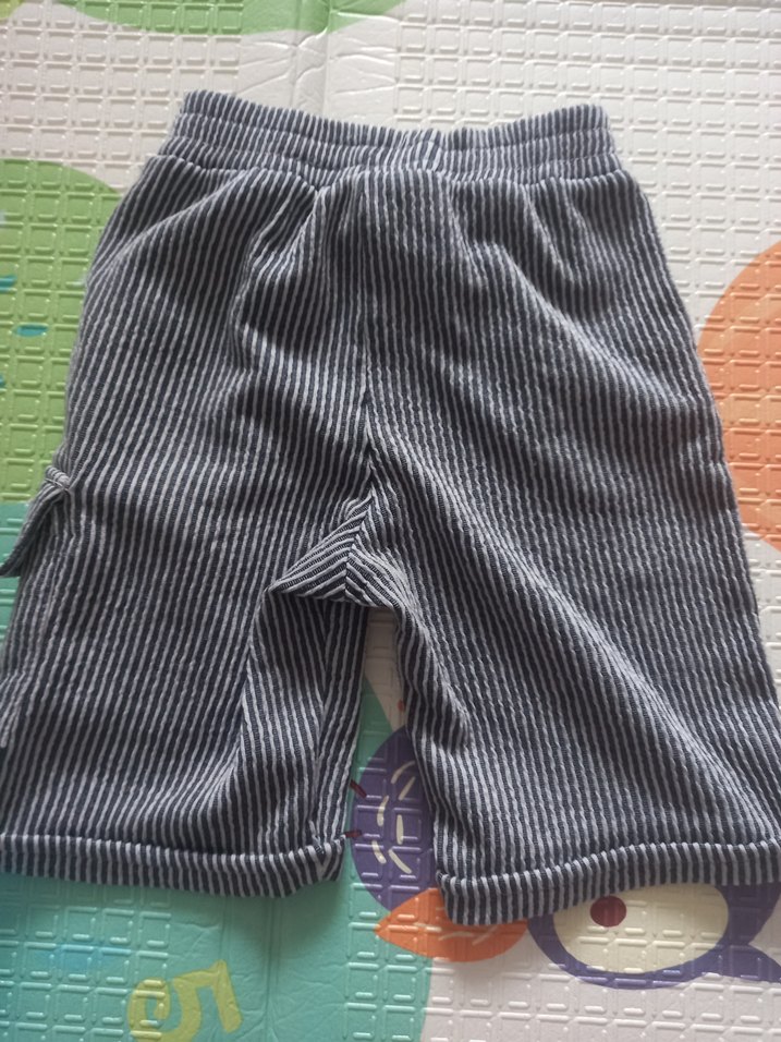 Gri Örgü Erkek Şort - Görsel 2