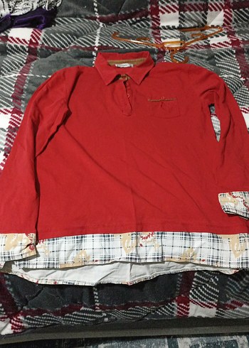 DeFacto bayaKırmızı Uzun Kollu penye Tişört - Görsel 2