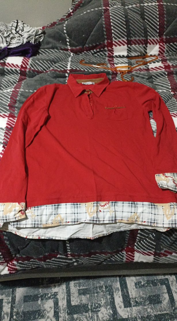 DeFacto bayaKırmızı Uzun Kollu penye Tişört - Görsel 2