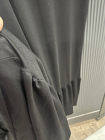 46 Beden siyah Renk Ürün sıfır pamuklu elbise