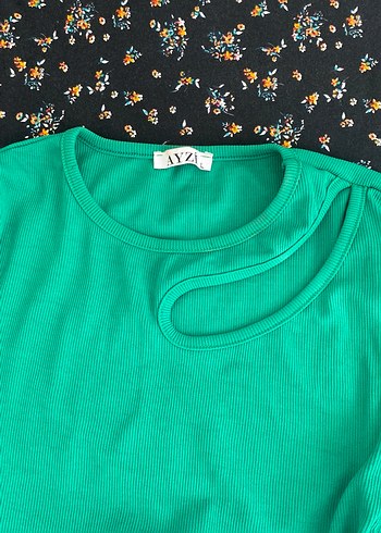 Yeşil Uzun Kollu Bluz - Görsel 3