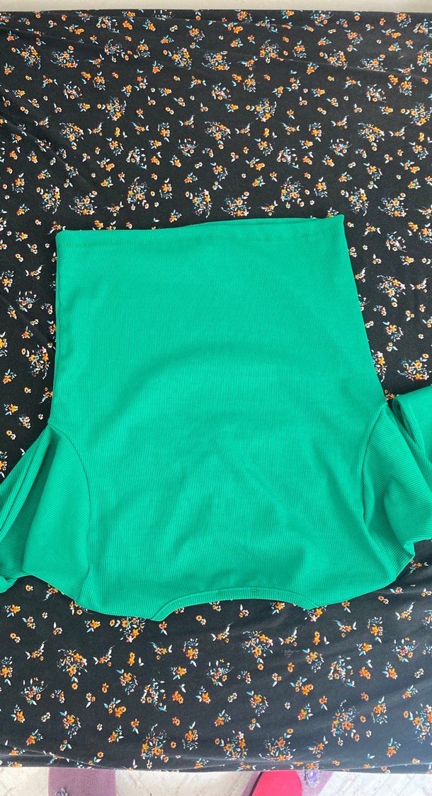 Yeşil Uzun Kollu Bluz - Görsel 2