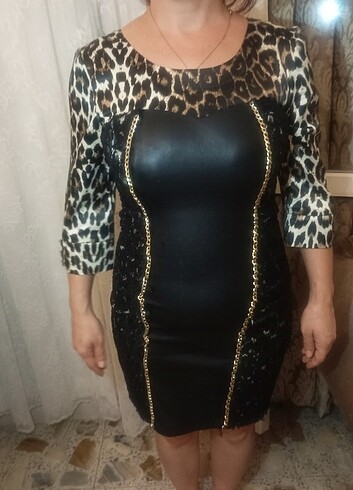 Leopar elbise