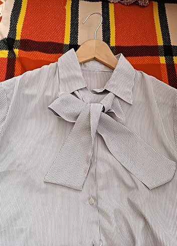 Zara İpek satenden tunik gömlek