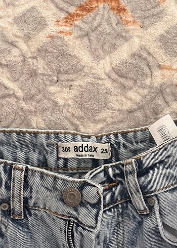 Addax Acik Mavi Yikamali Denim Jean